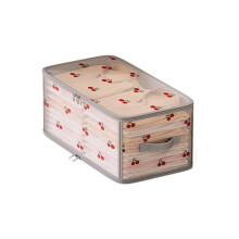 Foldable Clothes Storage Box Large Capacity Fabric Organizer with Lid for Sweaters Blankets Pants Bedroom Closet Wardrobe Storage Bin