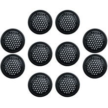 TOP-MAX10PCS Osłona wentylacyjna ze stali nierdzewnej, oddychająca, do szafek, szafek RTV, szaf meblowych (płaska, 53 mm/2 cale)