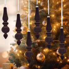 Velvet Hanging Ornament Cone-Shaped Coffee