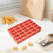Goldfish-Shaped Dough Cutter for Efficient Baking 25-Fish Molds Cutters for Enthusiasts Versatile Mini Goldfish Cookie Cutters Set