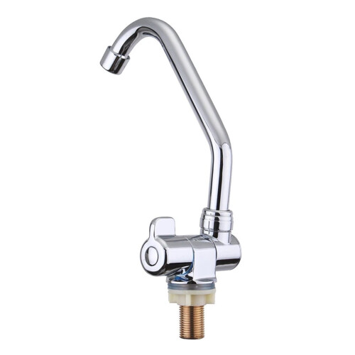 Foldable RV Faucet Single Handle Copper Cold Water Tap
