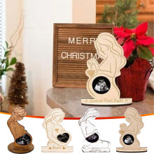 Baby Ultrasound Photo Frame under $5 – Keepsake Frame for Sonogram Pictures, Pregnancy Announcement Gift, Nursery Decor, Compatible with 4x6" Photos