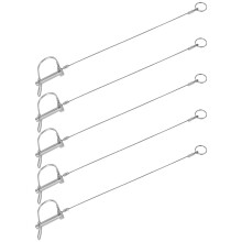 pasadores de acoplamiento para remolque en forma de D, de metal, de fácil instalación, compatibles con automóviles.