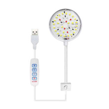 Lampada a clip USB per acquario, barra LED regolabile da 84 cm con 4 colori, apparecchio impermeabile a risparmio energetico per acquari domestici.