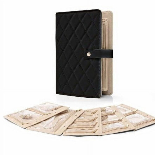 Leather Portable Book Organizer – Foldable Travel Binder