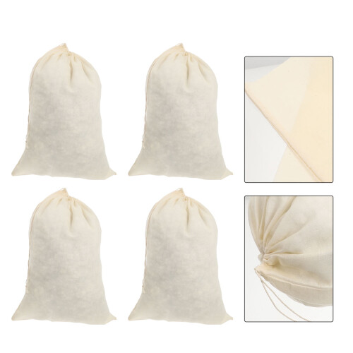 6Pcs Bags Beige Rectangular Gauze for Soup Making and Cooking