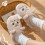 Γυναικείες παντόφλες εσωτερικού χώρου Fuzzy Slip-On με ζεστό σχέδιο γάτας, μέγεθος 4
