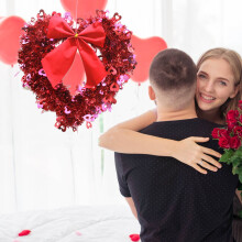 Guirlande en forme de cœur pour la décoration de la Saint-Valentin