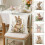 Housse de coussin décorative à motif lapin de Pâques pour canapé 1