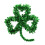 Couronne de trèfles et guirlande de feuilles vertes pour la Saint-Patrick 1