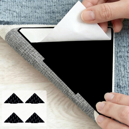 Supports de tapis adhésifs réutilisables (4 pièces)