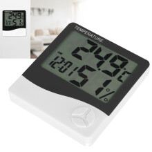 Desktop Indoor Digital Thermometer & Humidity Gauge for Room Climate Control