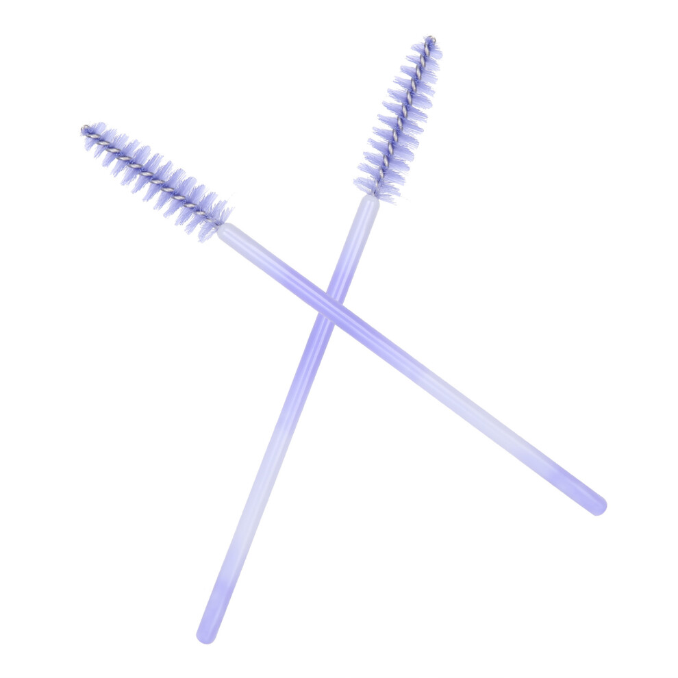 Light/Purple 200Pcs Disposable Mascara Wands Eyelash Extension Cosmetic Tool,