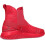 High Top Sneakers Reflective Leather Splicing Red 6