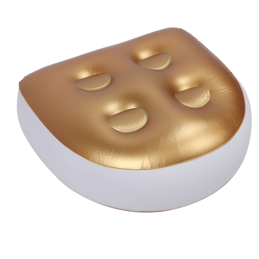 Gold Inflatable Spa Cushion Hot Tub Mat Water-Resistant Bathtub Pillow 47X37x15cm