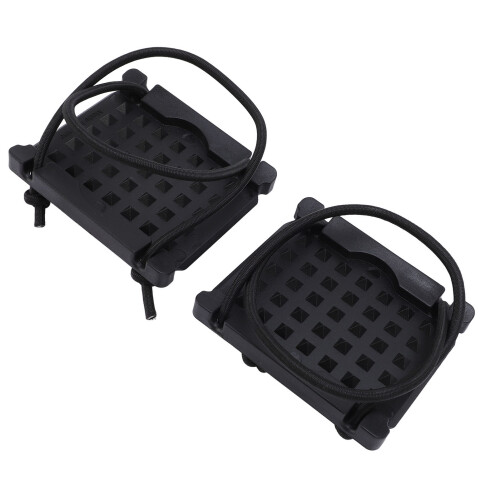 2PCS Nylon+Fiberglass Diving Weight Plate with Strap, Black, Quick Release
