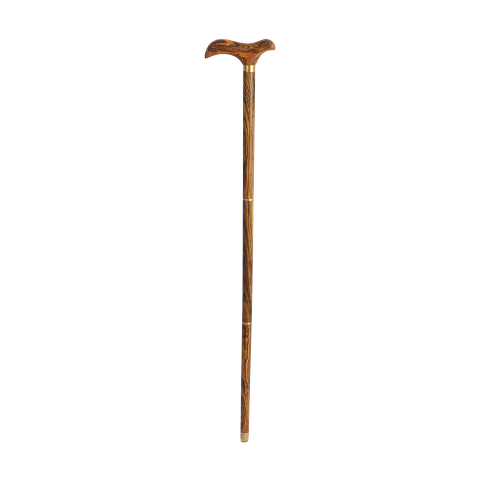 Ebony Wooden Folding Walking Cane with T Handle â 87cm for Elderly
