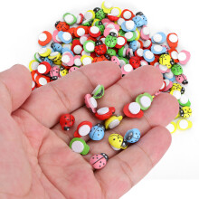 300pcs Wooden Ladybugs for DIY Crafts, Micro Landscape & Scrapbooking