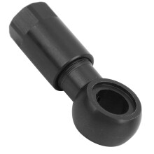 Aluminium Alloy Bike Disc Brake Oil Tube Connector 5mm Olive Head Black