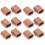 20Pcs Copper M3 Wire Rope Sleeve Oval Crimp Loop Clamp Assortment Kit 1