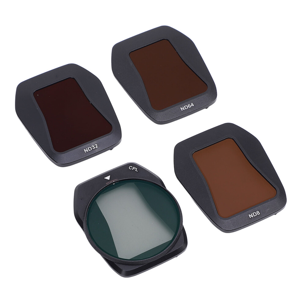 4 Pcs Drone Lens Filter Set Nd8/Nd32/Nd64 Cpl Aluminum Alloy For Air3s 4091391846526