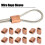 20Pcs Copper M3 Wire Rope Sleeve Oval Crimp Loop Clamp Assortment Kit 6