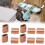 20Pcs Copper M3 Wire Rope Sleeve Oval Crimp Loop Clamp Assortment Kit 14