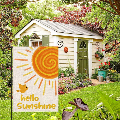 Λινάτσα Σημαίας Sunshine Garden Διπλής Όψης 12,5x18 1