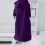 Γυναικείο μακρύ oversized φούτερ με κουκούλα και φερμουάρ Y2K, μωβ 5
