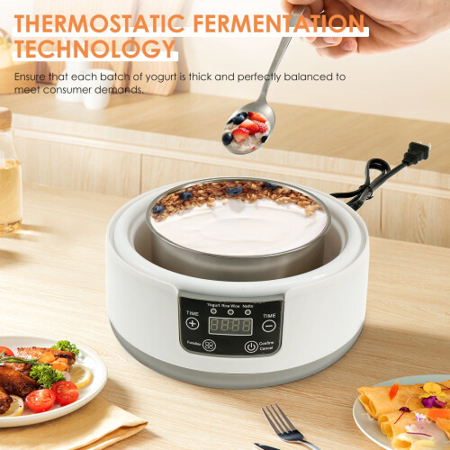 Stainless Steel Electric Yogurt Maker Constant Temperature 1