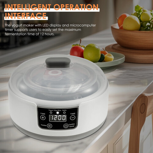 Stainless Steel Electric Yogurt Maker with Constant 2