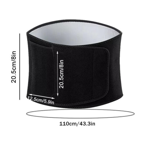 Waist Protector for Fitness Silver Ion Polyester Rubber 2