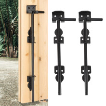 Durable 12 Inch Carbon Steel Gate Ground Latch & Cane Bolt for Heavy Duty Gates