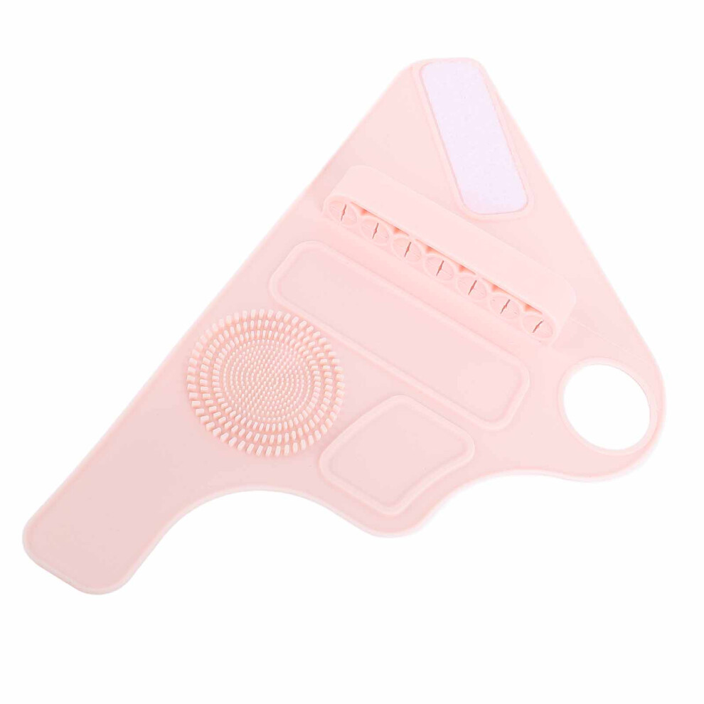 Pink Silicone Makeup Palette Wristband - 14X24cm, Makeup Tool Organizer