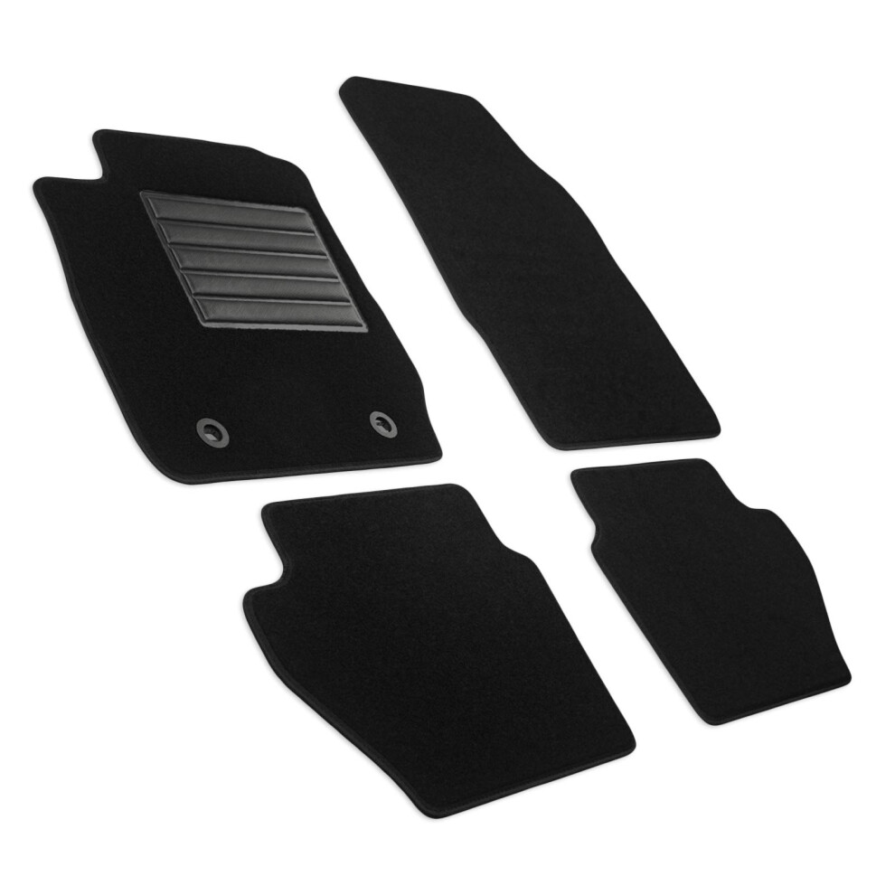 Mdm Sp-1034 Velour Car Mats For Ford Fiesta Vi 10.2008>2011 Black 5051224064465