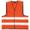 FUFSAWS Korntex High Visibility Vest Standard Black Hem 1