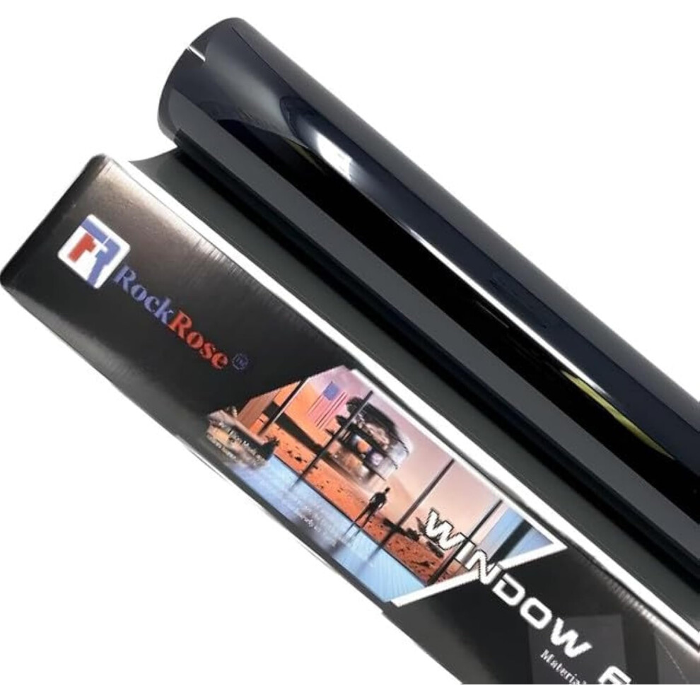 Rockrose 35% Premium Carbon Car Window Tint 50 Cm X 30M 2Ply Charcoal Privacy Film Heat, Uv, And Irr Block Tint For Cars Or Home Adhesive Film Easy 5051224081356