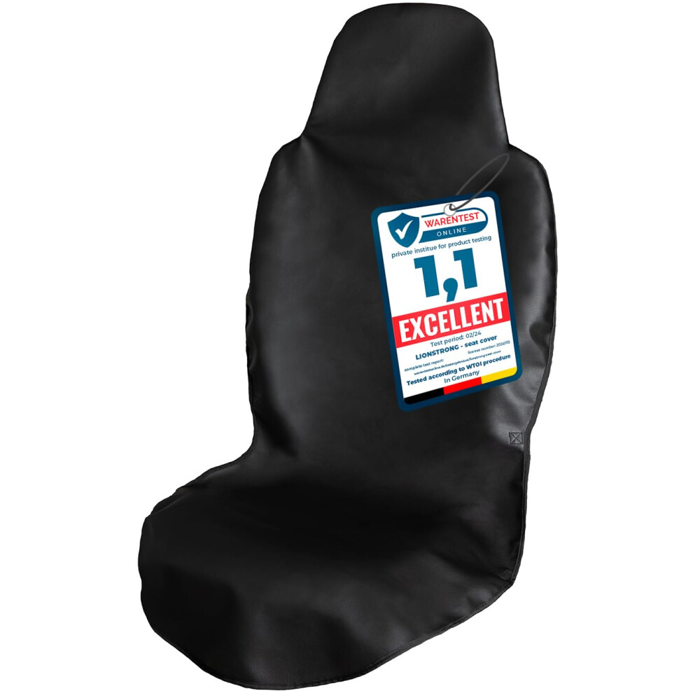 Lionstrong? Car Seat Covers For Cars [Waterproof] - Dirt Resistent - Washable - Car Sweat Towel Seat Cover - Universal - Imitation Leather 5051226140815