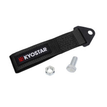 Kyostar Universal Racing Tow Strap for Front or Rear Bumper Towing Hooks, High Strength Tow Straps, Upgrade Version (Black)
