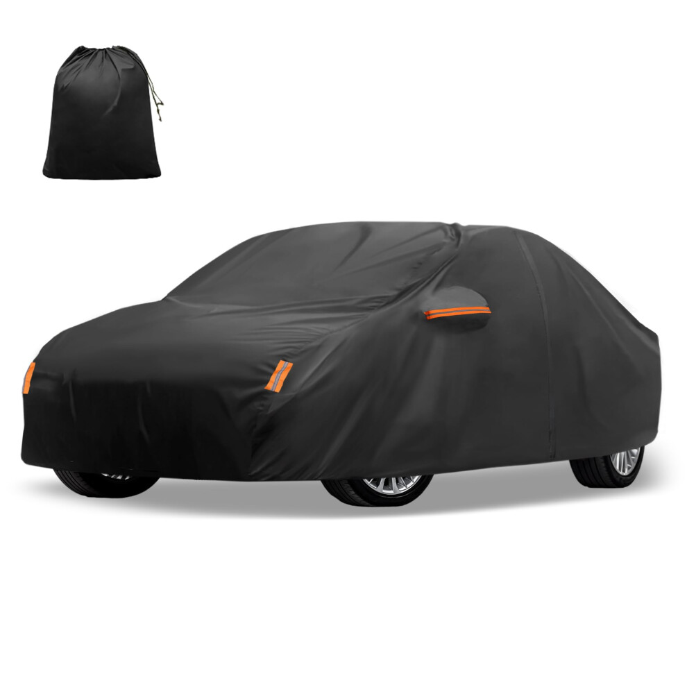 X Autohaux Car Cover For Toyota Camry 2007-2022 Aluminum Film Outdoor Waterproof Sun Rain Snow Hail Protection With Driver Door Zipper 5051224066445