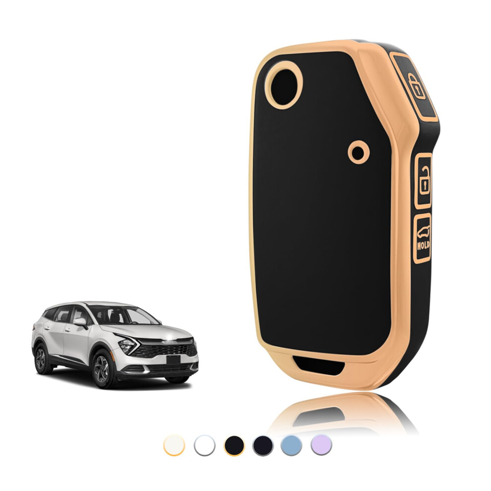Toomume Car Key Cover Tpu, Car Key Case Fit For Kia Sportage R Gt Mk5 Stinger Gt Sorento Picanto Ceed Cd Proceed Xceed Cerato Forte, Protective Key 5051224067466