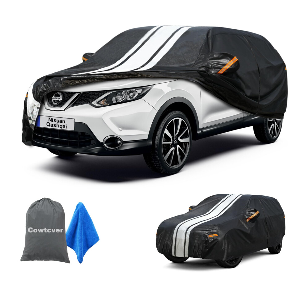 Cowtcver Suv Car Cover Waterproof Breathable Allweather, Outdoor Cover Custom Fit Nissan Qashqai 2007-2024, 10 Layers Full Car Cover Snow Sun Rain Uv 5051224068234