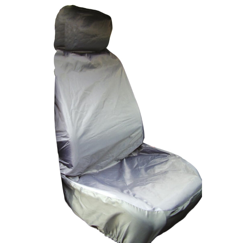 Maypole Heavy Duty Nylon Single Front Seat Cover For Cars, Vans, 4X4s, Mpvs Waterproof, Grey