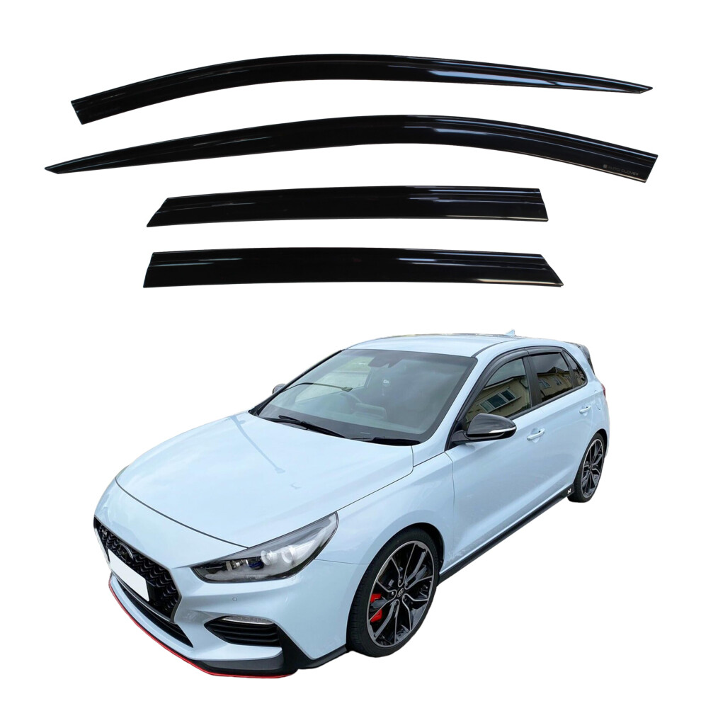 Auto Clover Wind Deflectors Set For Hyundai I30 2017+ (4 Pieces) 5051226120534