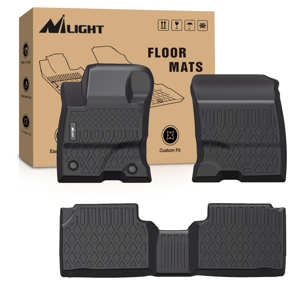 Nilight Tpe Floor Mats For Ford Escape(Hybrid Only) 2020 2021 2022 2023 2024,All Weather Custom Fit Heavy Duty Floor Liners 5051226144738