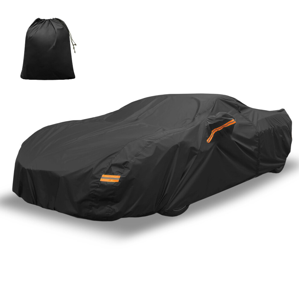 X Autohaux Car Cover For Chevrolet Corvette C8 Aluminum Film Outdoor Waterproof Sun Rain Snow Hail Protection With Driver Door Zipper 5051226131332