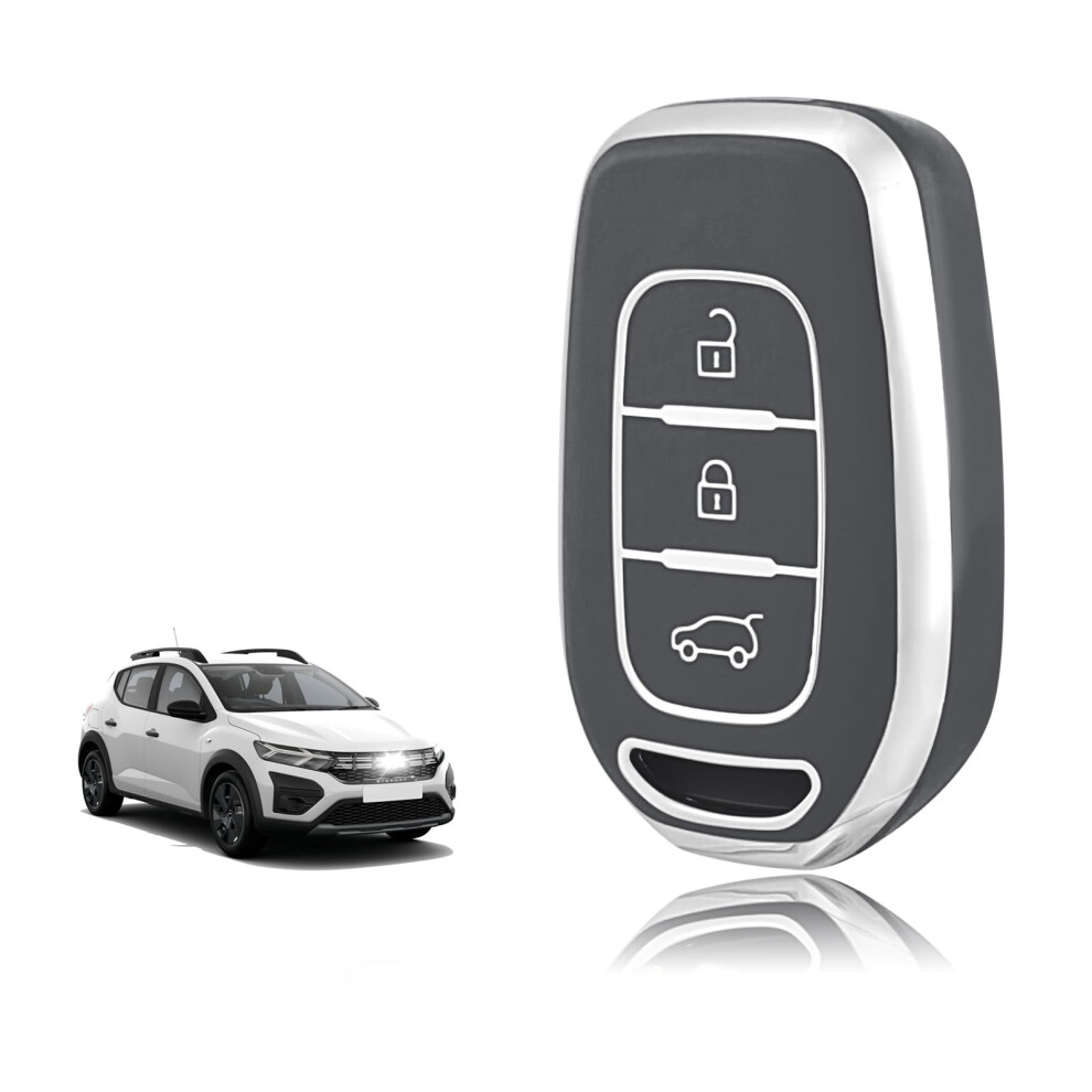 Toomume Car Key Cover Tpu, Car Key Case Fit For Renault Twingo Kangoo Clio Symbol Kwid Dacia Logan Sandero Stepway Duster Dokker, Protective Key Fob 5051226200762