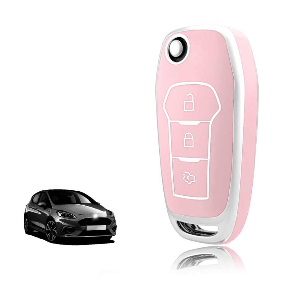 Toomume Car Key Cover Tpu, Car Key Case Fit For Ford Fiesta Focus Puma Mondeo Ecosport Explorer Kuga Ka Tourneo Connect Ranger F150, Protective Key 5051224070886
