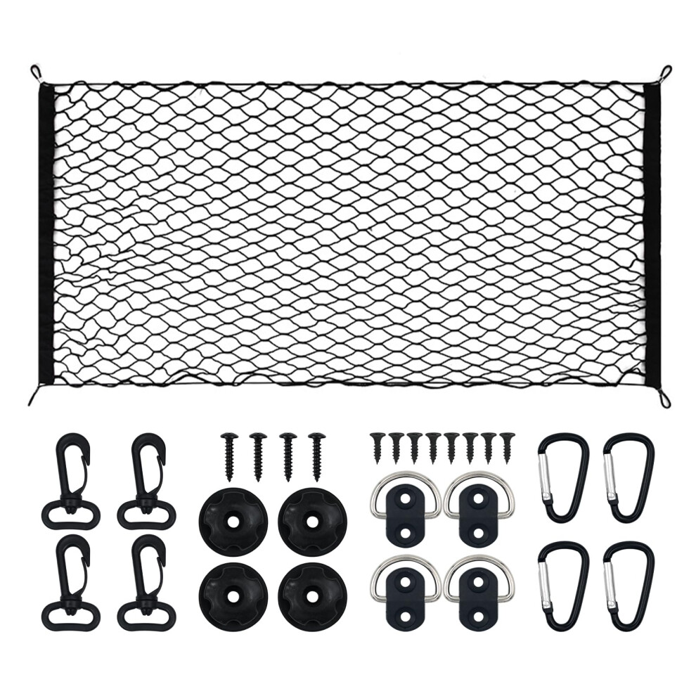 Trunk Storage Net Bag 110X 60Cm Cm Elastic Storage Net Campervan Storage Storage Net Car Storage Mesh Car Storage Net Bag Cargo Nylon Net For Car 5051224073092