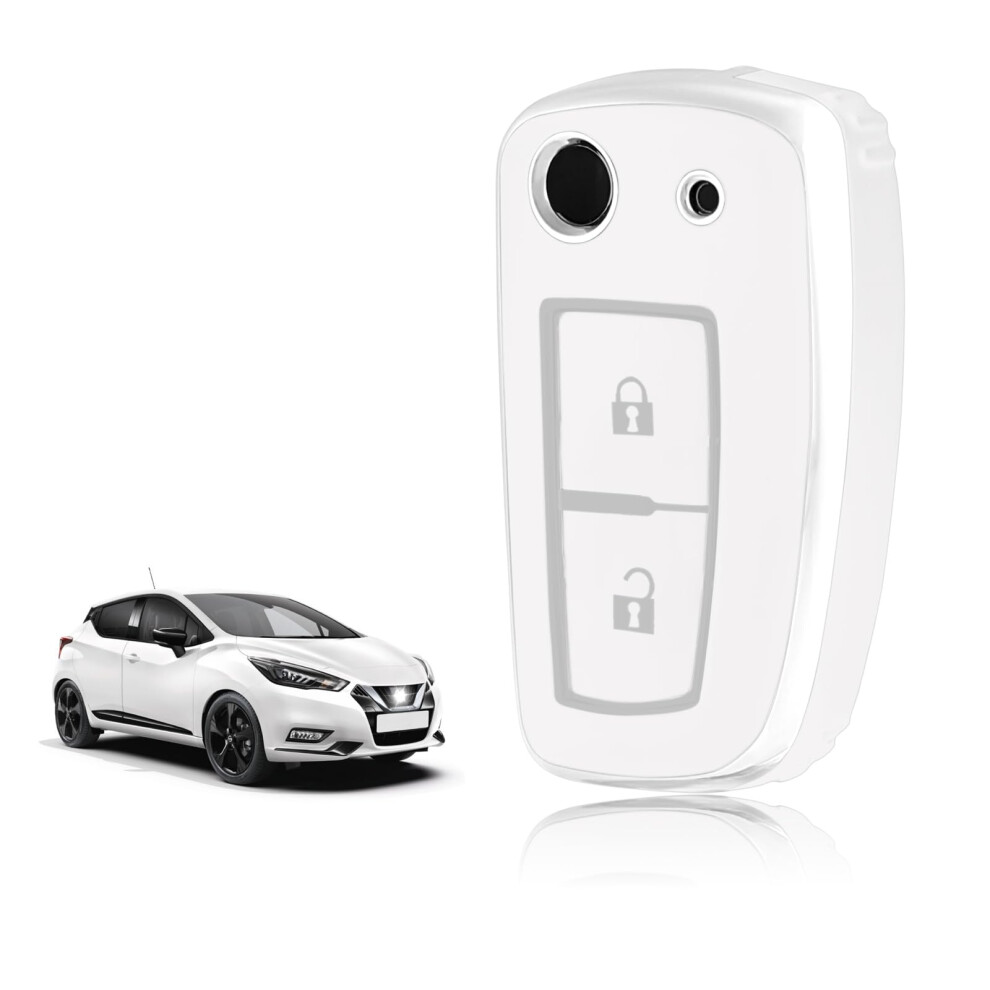 Toomume Car Key Cover Tpu, Car Key Case Fit For Nissan Micra K14 Qashqai J11 Juke F15 Xtrail T32 Pulsar C13 Rogue Murano Maxima Altima, Protective Key 5051226202100